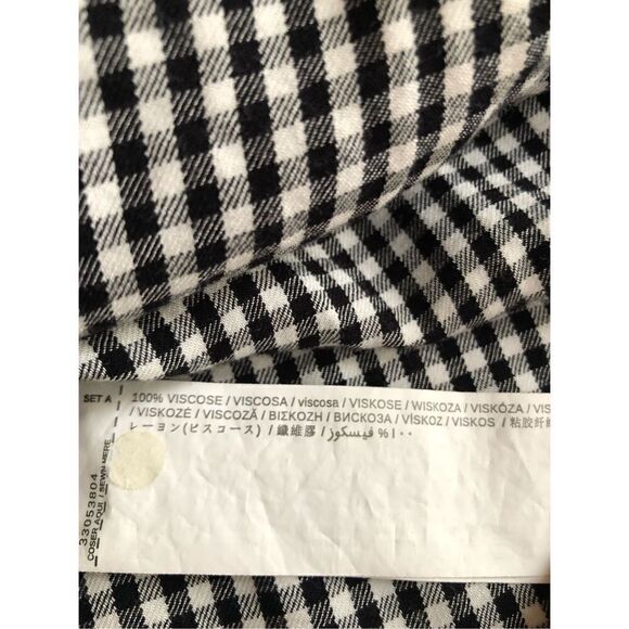 MNG Casual Mango black and white check top size 4 - Picture 11 of 11